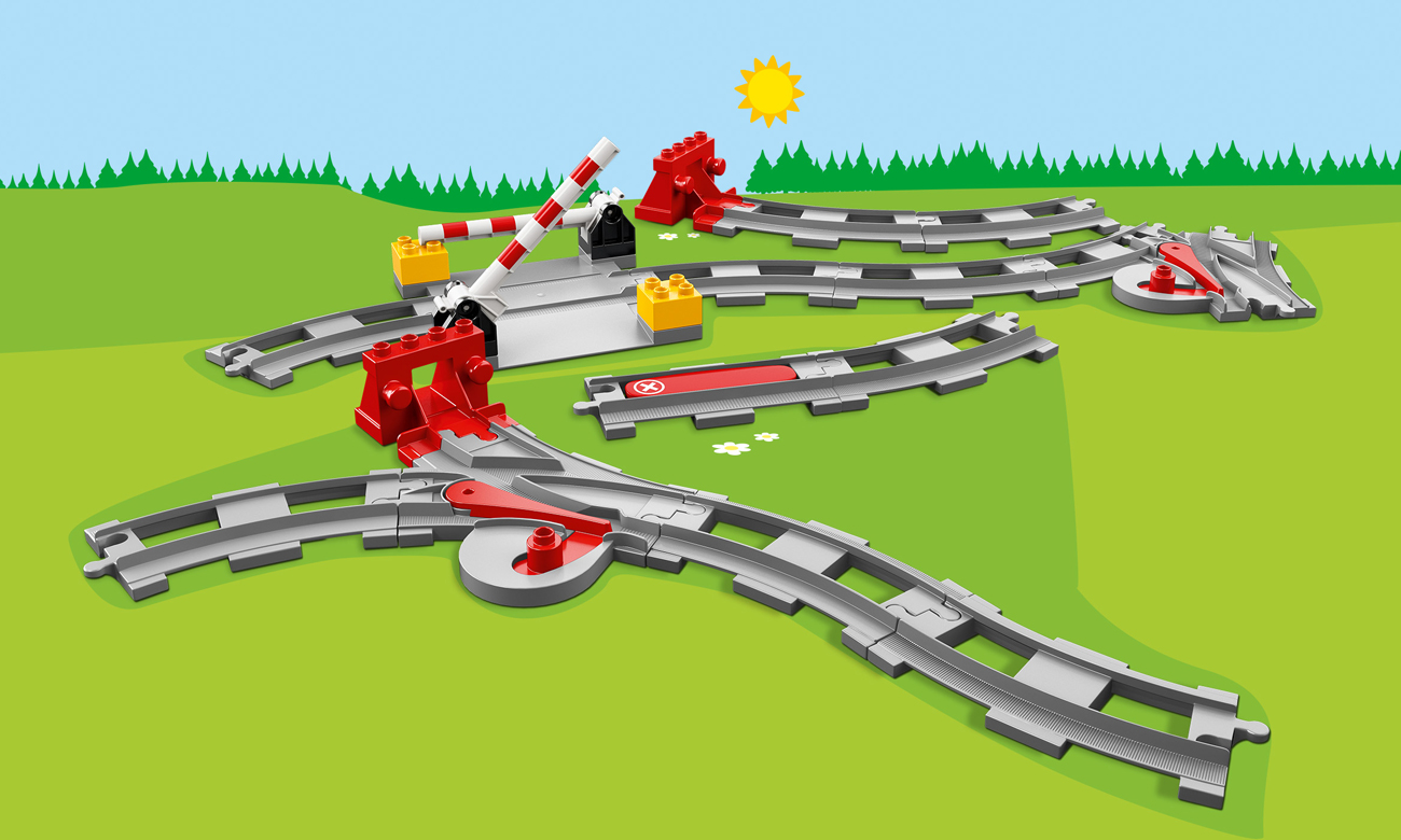 LEGO DUPLO 10882 Eisenbahn Schienen