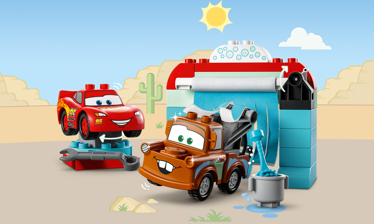 LEGO DUPLO Lightning McQueen und Hook - Autowaschanlage