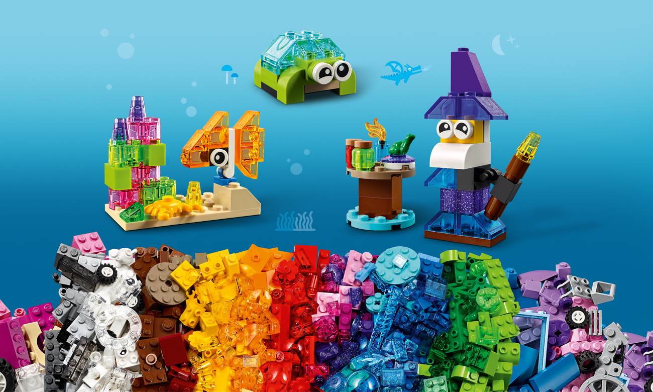 LEGO Classic Kreative durchsichtige Steine