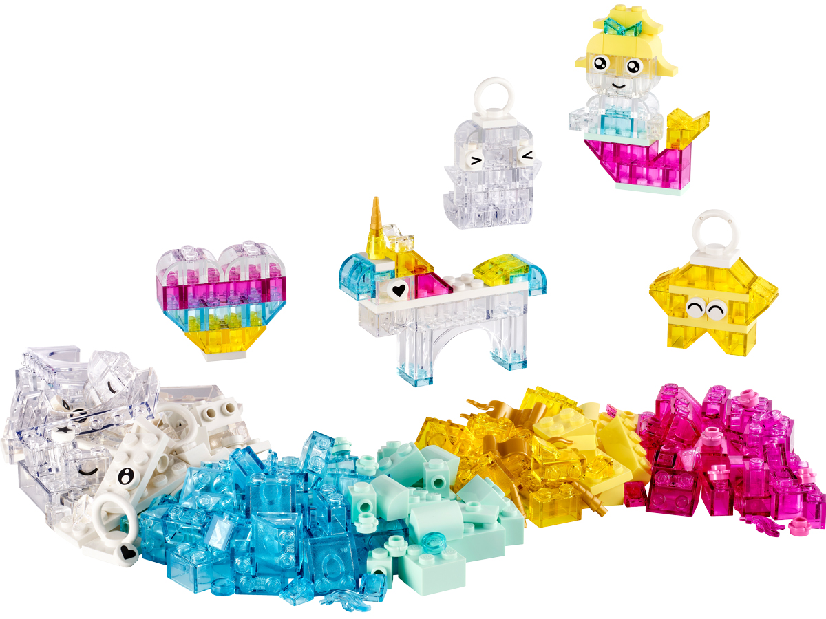 LEGO Classic 11040 Magischer Set mit transparenten Steinen