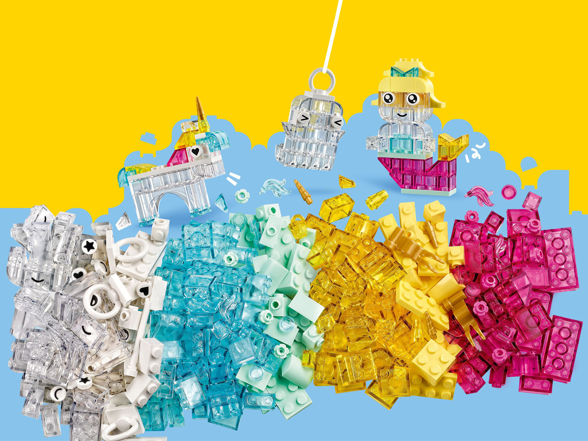 LEGO Classic 11040 Magischer Set mit transparenten Steinen