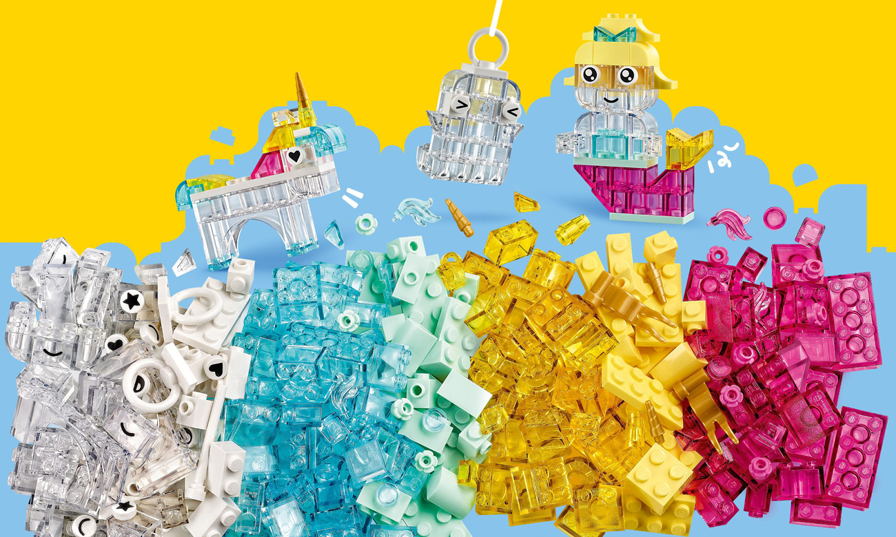 LEGO Classic 11040 Magischer Set mit transparenten Steinen