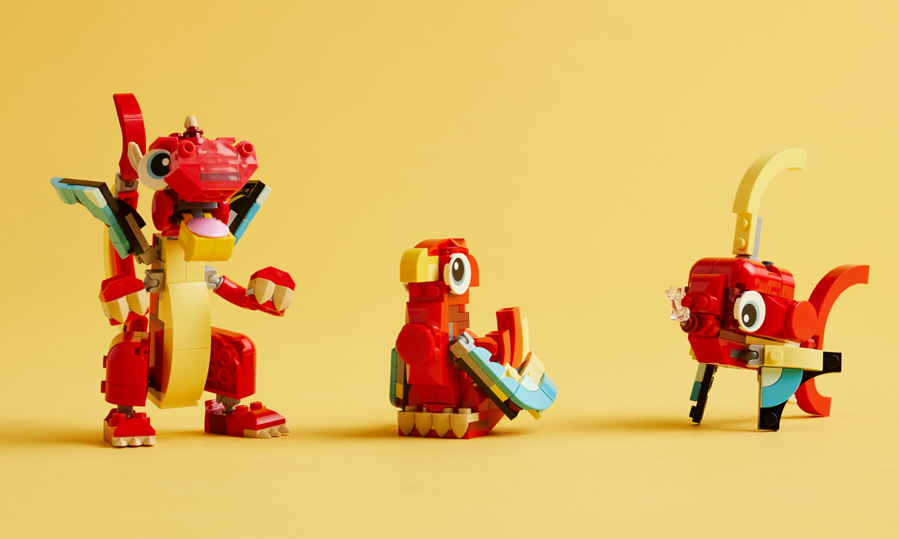 Drache aus LEGO-Steinen