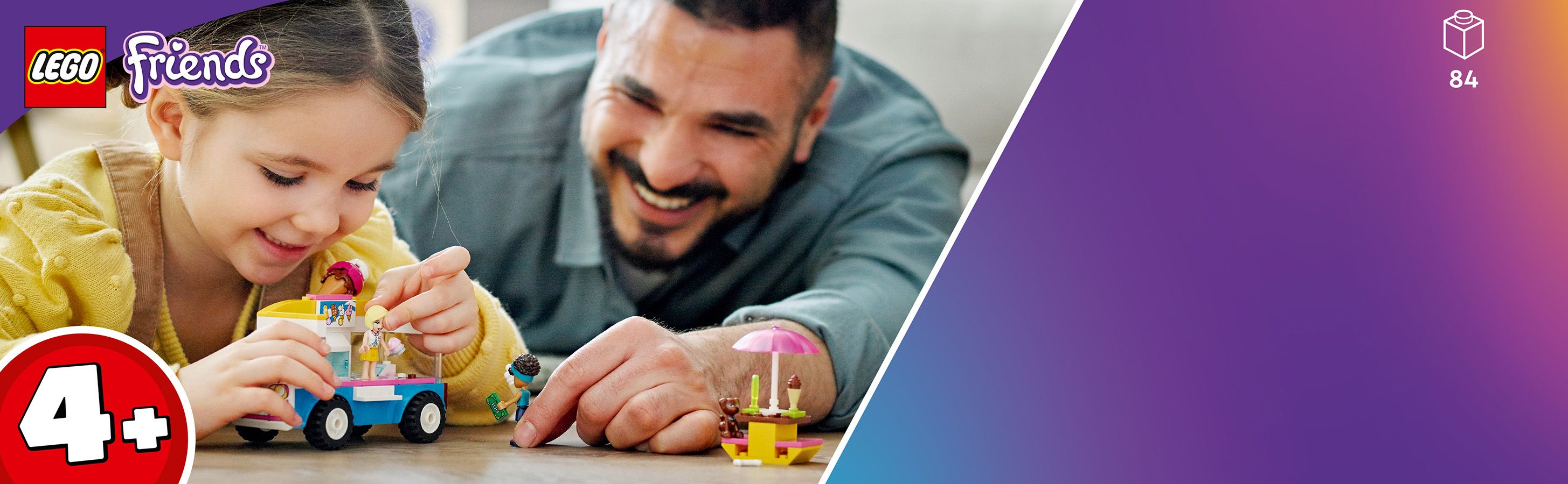 Zestaw z furgonetką, który uczy budowania