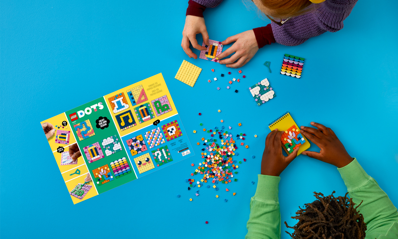 Sticker mit LEGO-Steinen