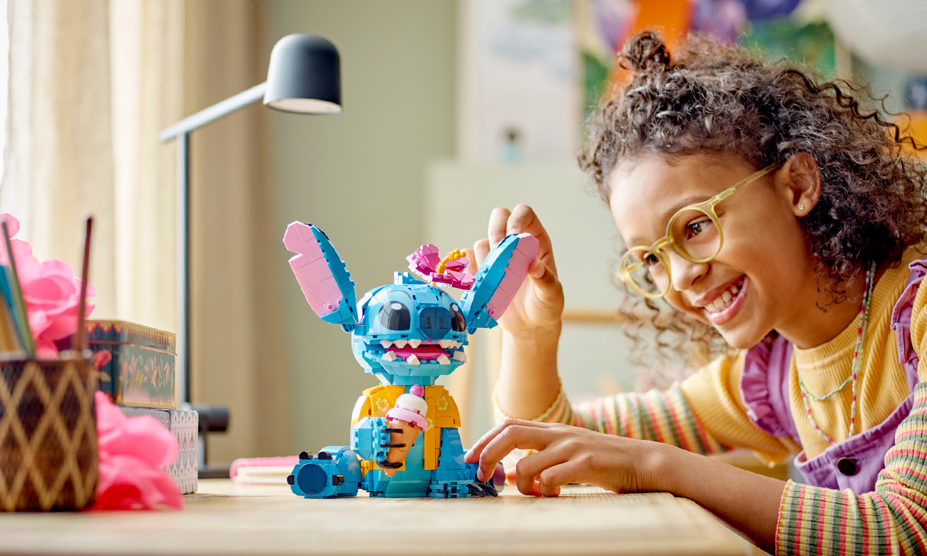 stitch z klocków lego do zbudowania