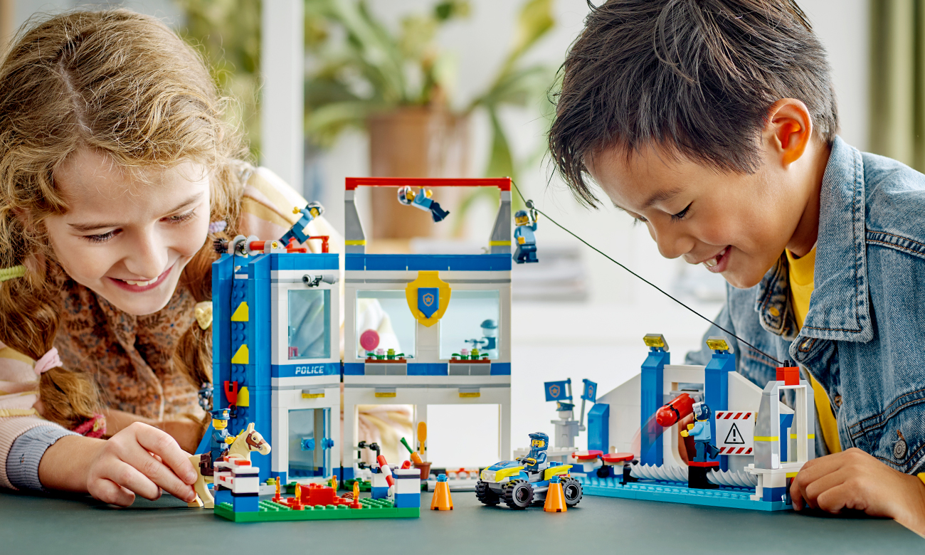 zestaw klocków lego city policja