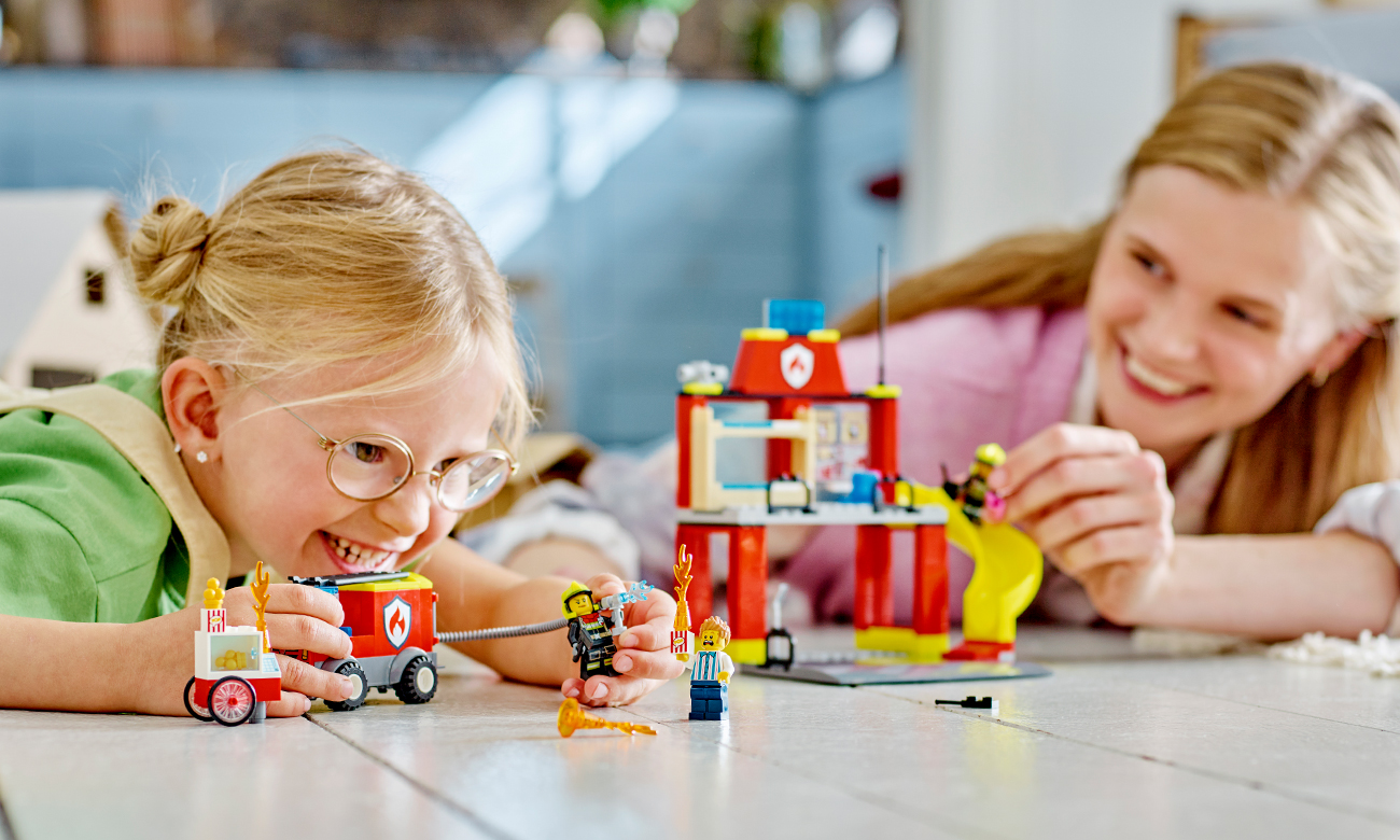 LEGO City Feuerwehrstation und Feuerwehrwagen Set