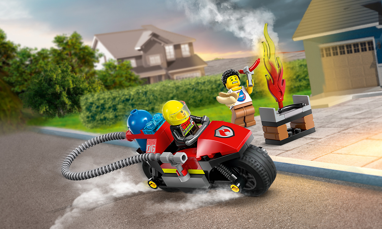 LEGO City Feuerwehr-Rettungsmotorrad