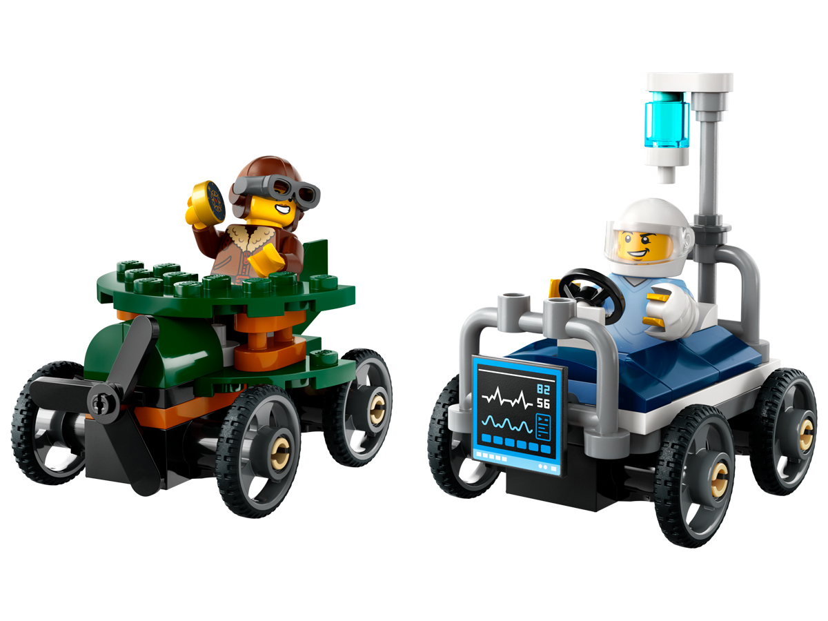 LEGO City 60459 Flugzeug gegen Krankenhausbett – Rennset