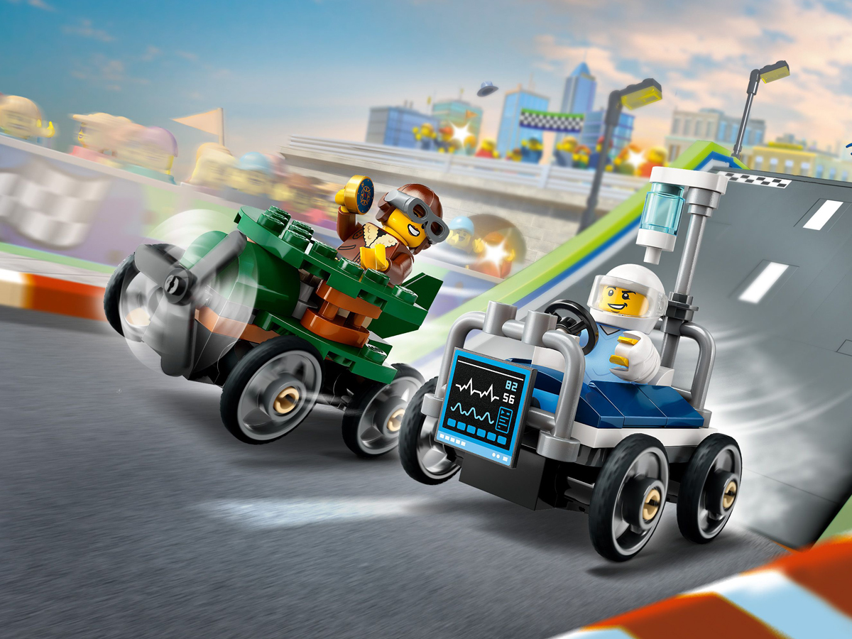 LEGO City 60459 Flugzeug gegen Krankenhausbett – Rennset