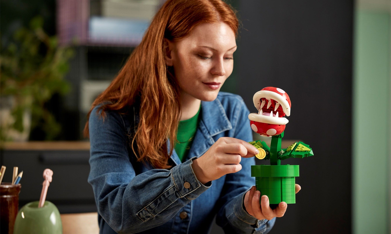 Piranha-Pflanze aus LEGO-Steinen