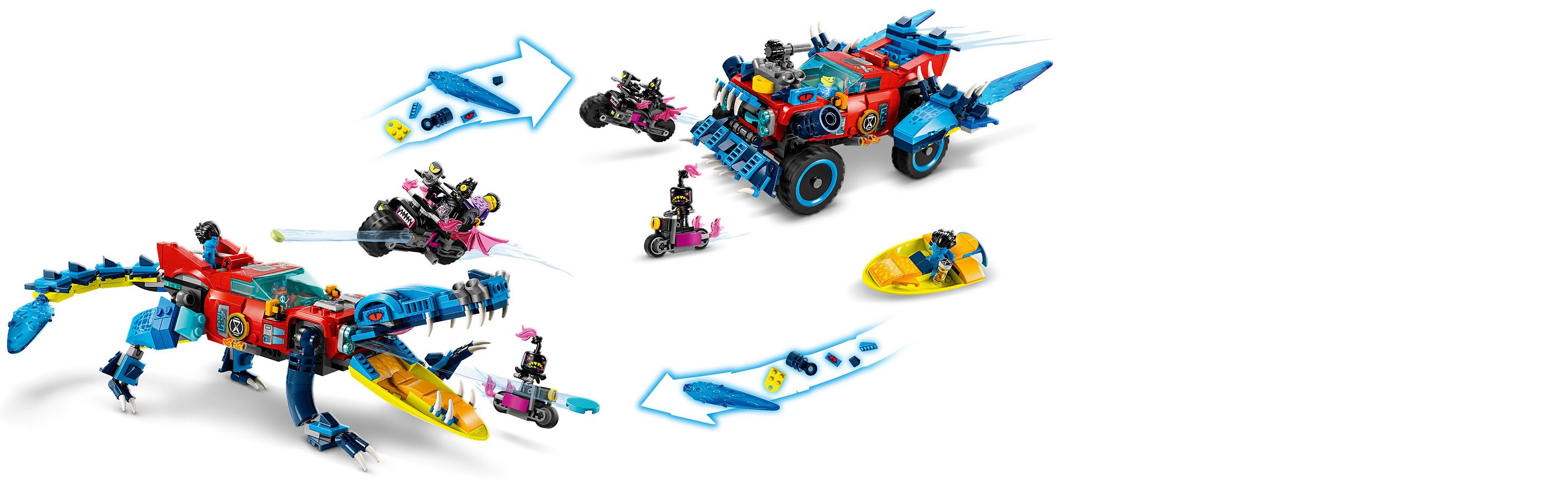 Ein Set auf zwei Arten zu bauen