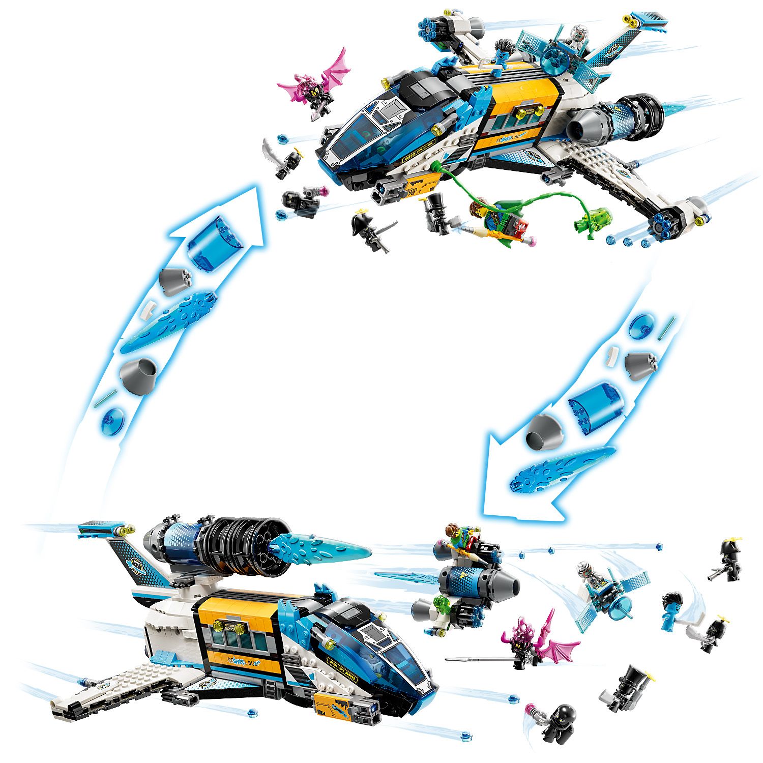 Ein Set, das auf zwei Arten gebaut werden kann