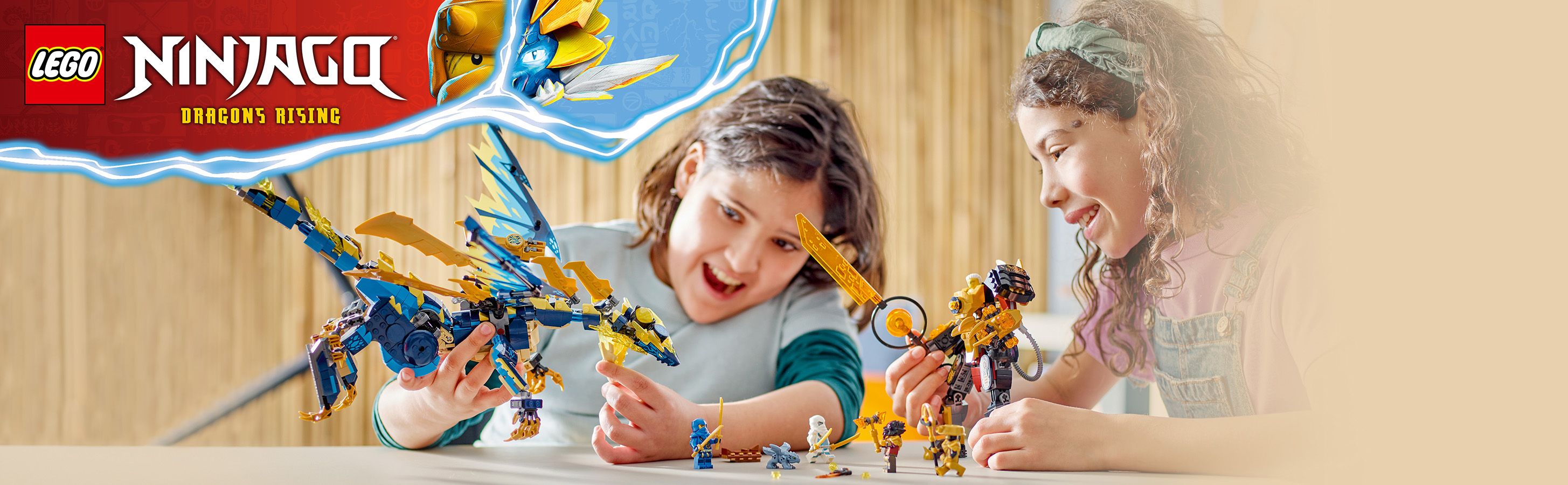 NINJAGO® Set mit Mech und Drache
