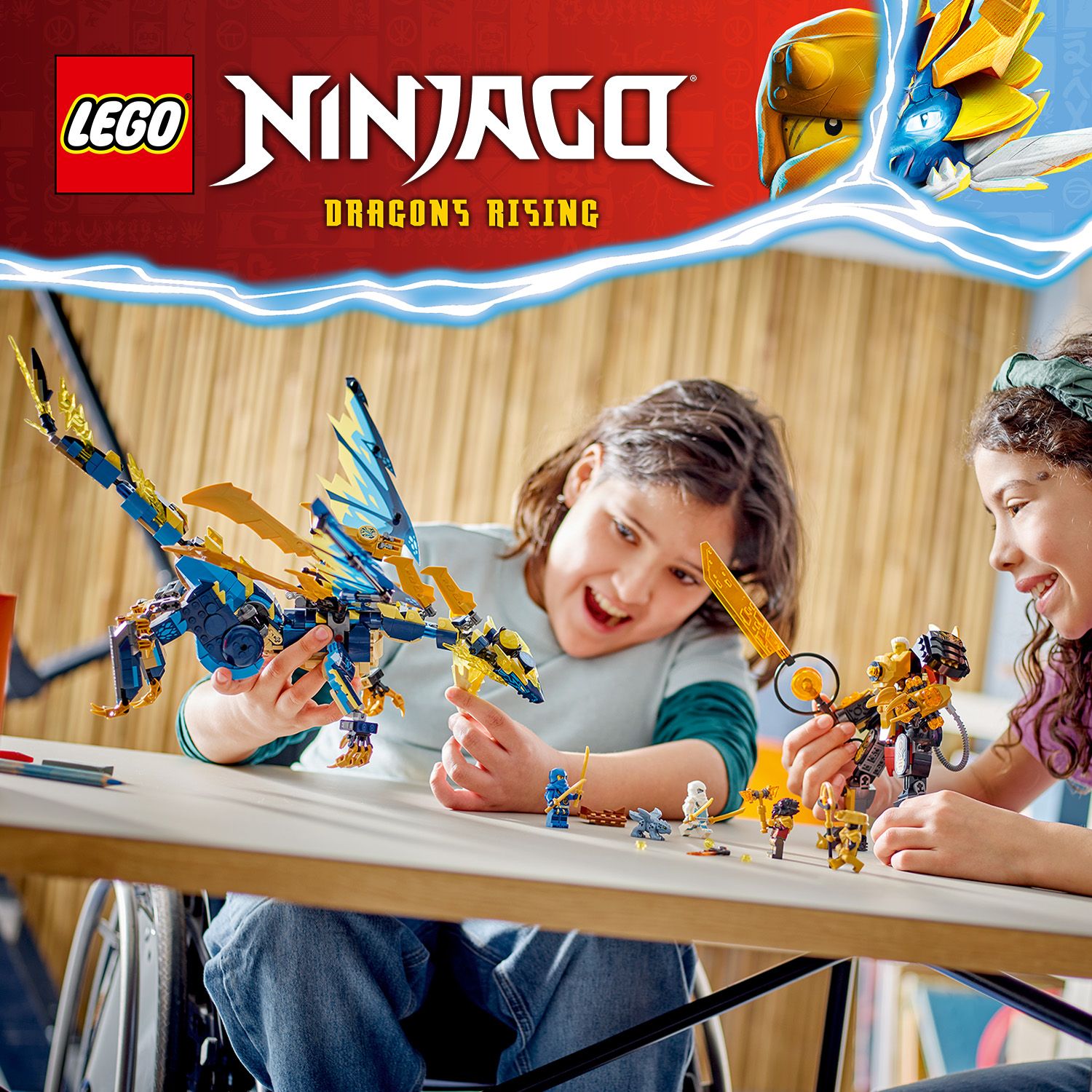NINJAGO® Set mit Mech und Drache