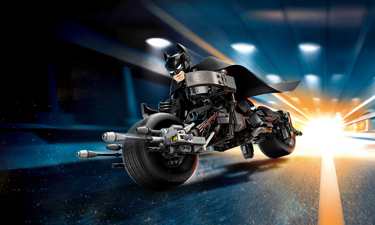 LEGO DC Super Heroes 76273 Batman-Figur und Batcycle