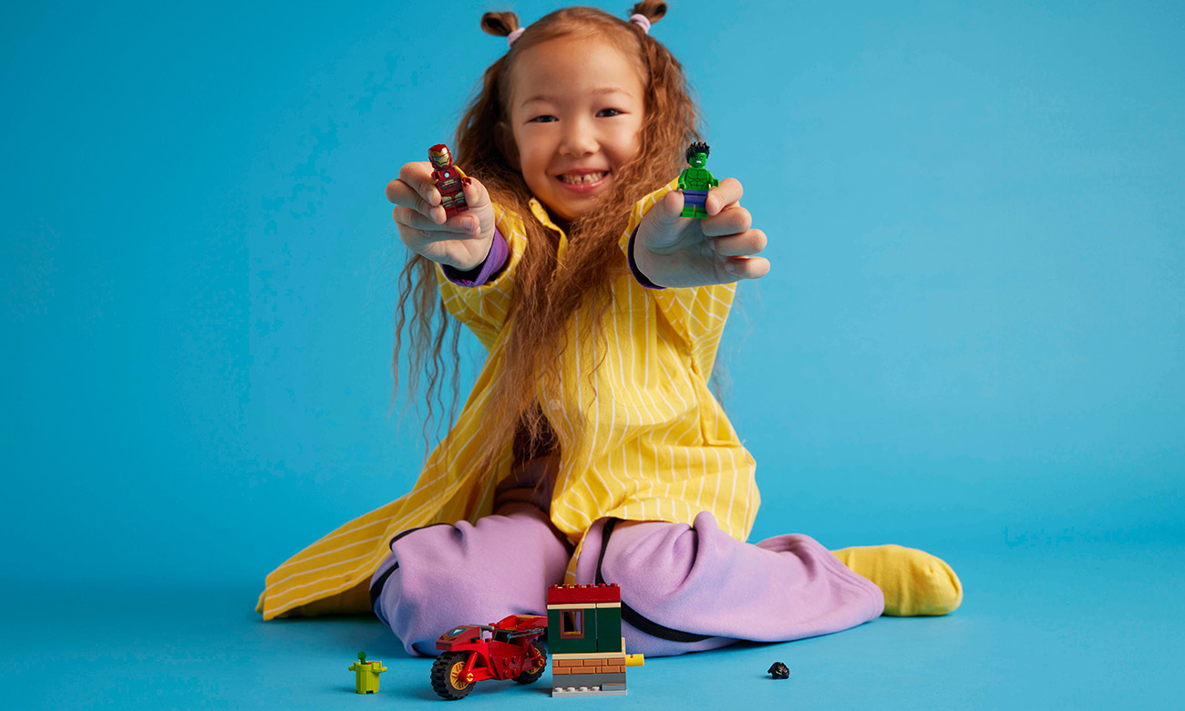 LEGO Marvel 76287 Iron Man mit Bike und der Hulk