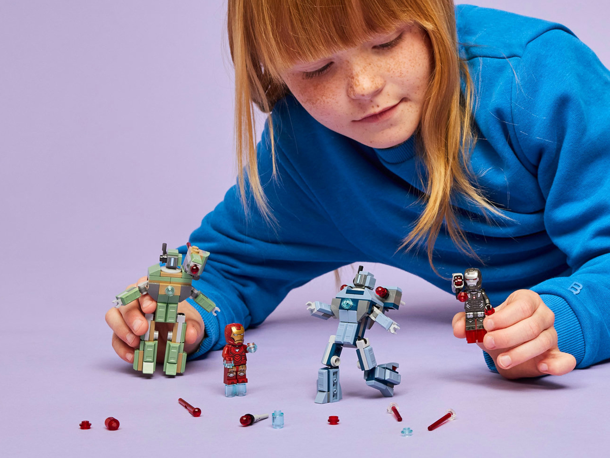 LEGO Marvel 76320 Iron Man und War Machine vs. Hammer-Drohnen