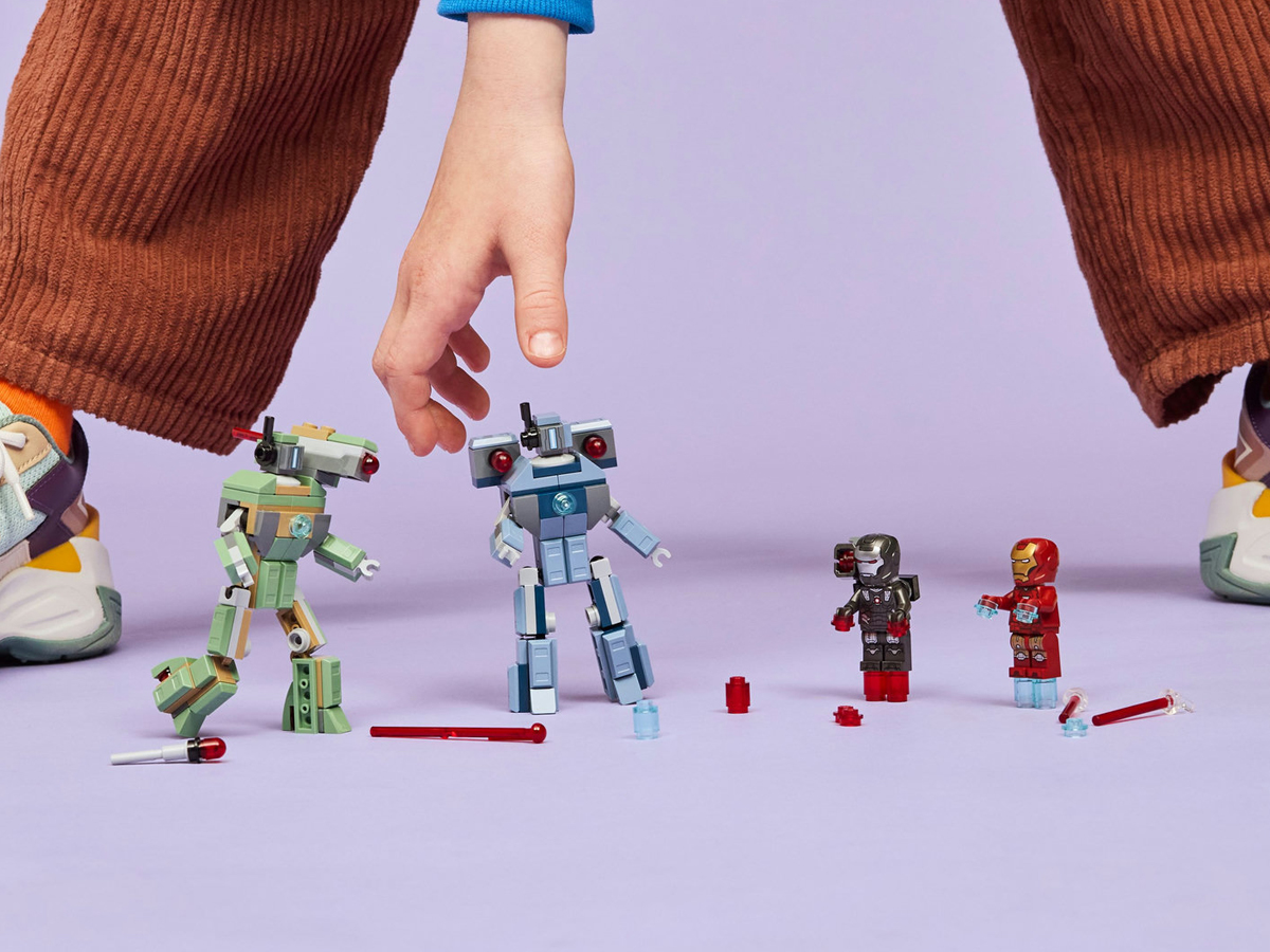 LEGO Marvel 76320 Iron Man und War Machine vs. Hammer-Drohnen