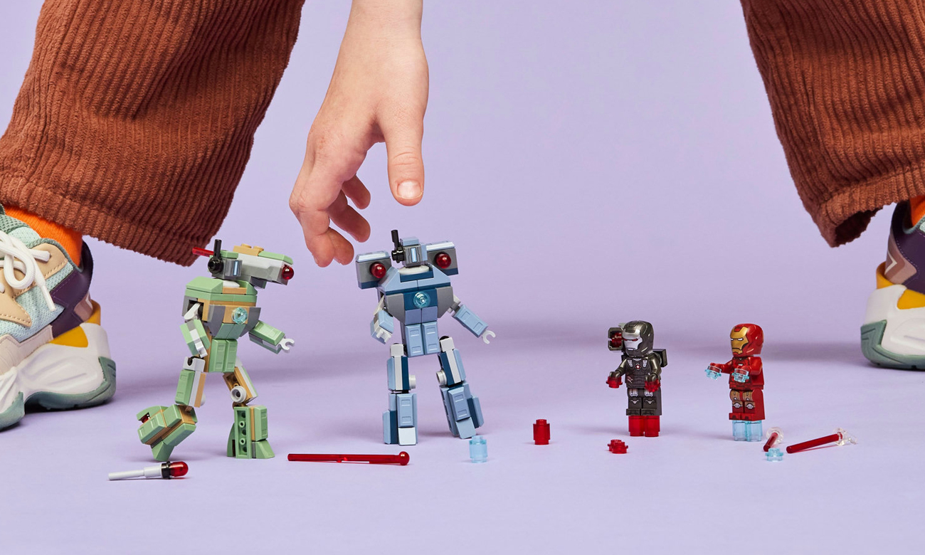 LEGO Marvel 76320 Iron Man und War Machine vs. Hammer-Drohnen