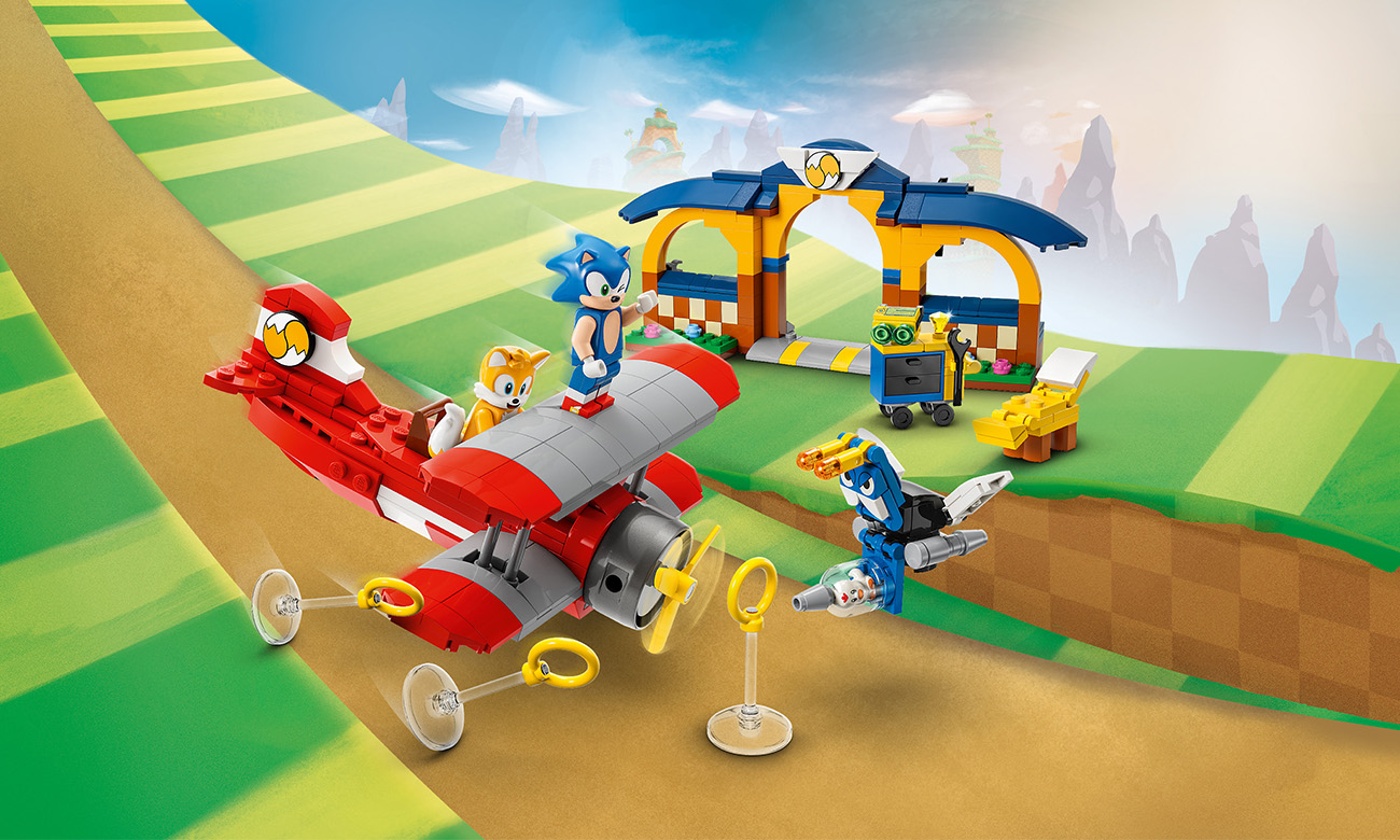 LEGO Sonic the Hedgehog - Tails Tornadoflieger mit Werkstatt