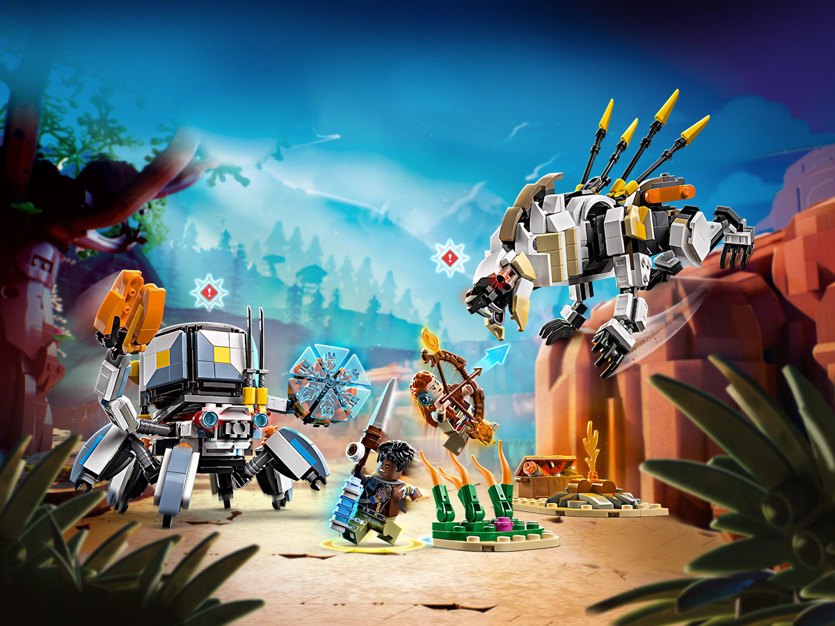 LEGO Horizon Adventures 77037 Aloy und Varl gegen Krabołaz und Piłoząb
