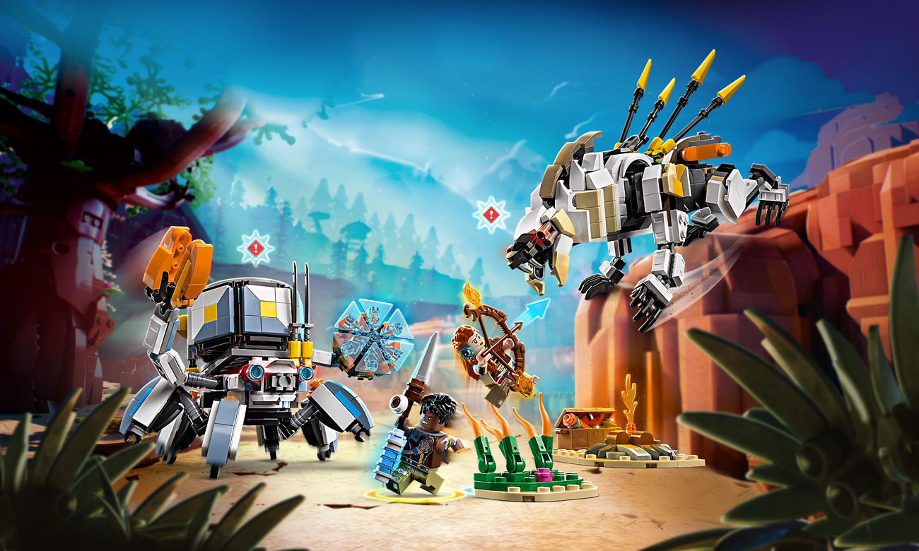 LEGO Horizon Adventures 77037 Aloy und Varl gegen Krabołaz und Piłoząb